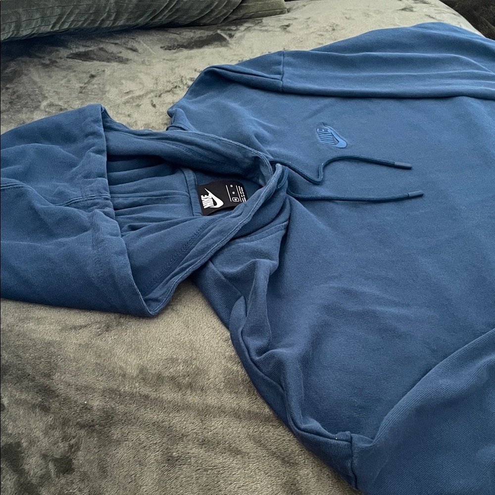 Nike Blue Crop Hoodie